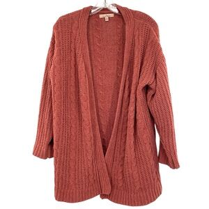 Love Tree Open Front Soft Chenille Cardigan Sweater